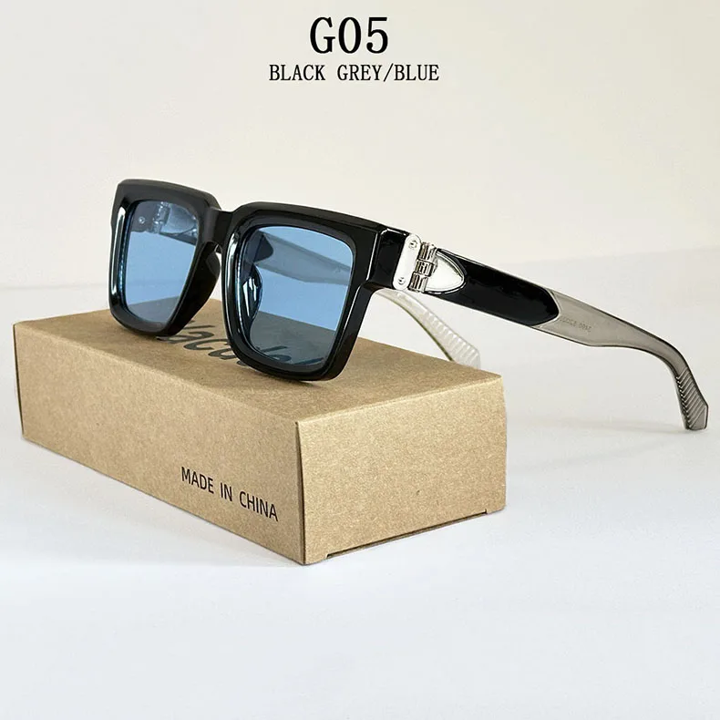 Millionär Quadratische Sonnenbrille Männer Vintage Luxus Sonnenbrille 2025, trendige Mode Gläser Gafas De Sol Hombre Lunette Soleil Femme – Detail 5