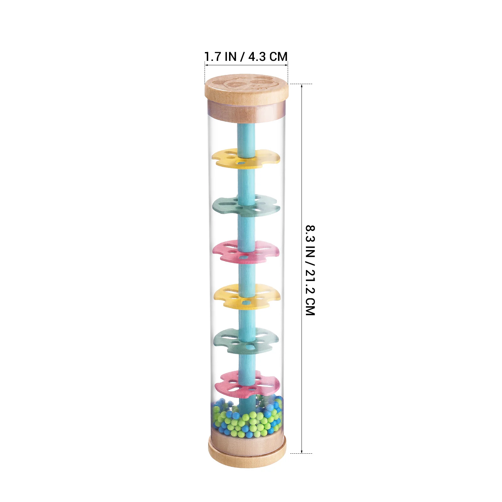 Imitation Bamboo Child Baby Music Toy Rainmaker Stick Educational Kids