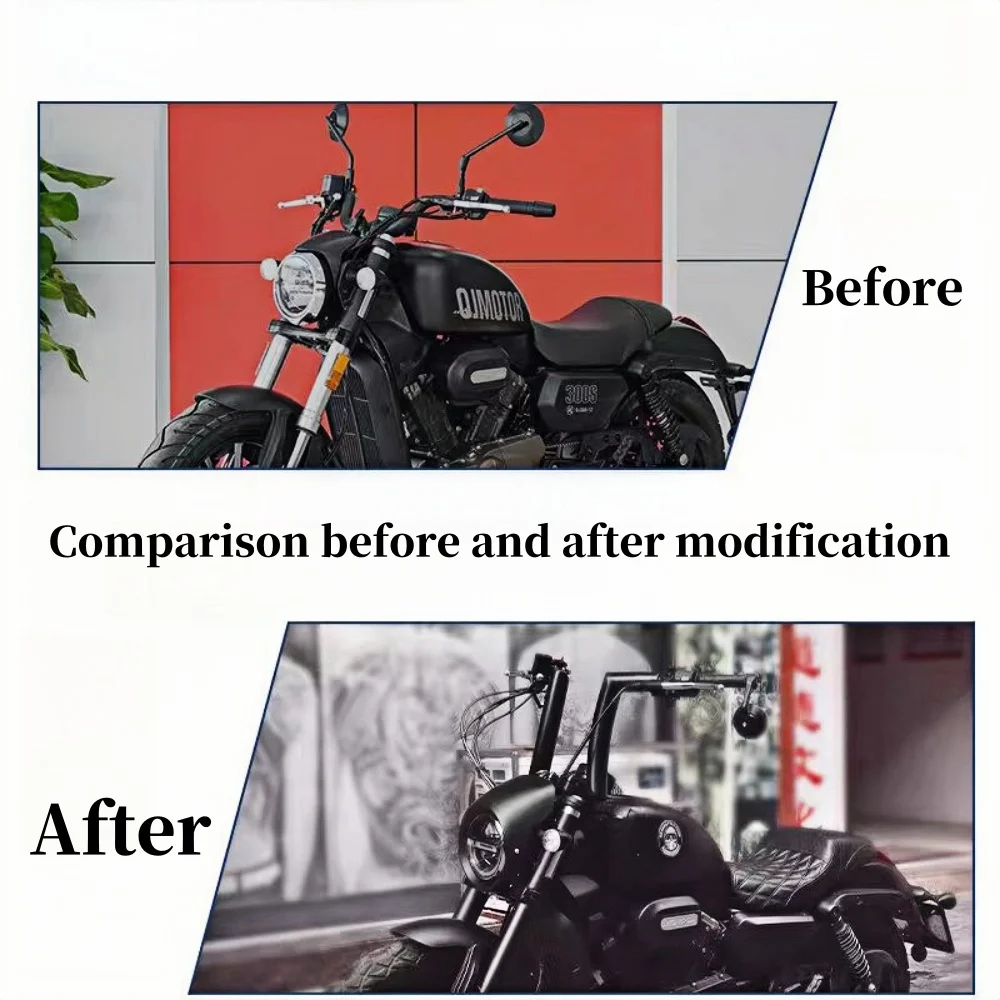 Suitable for SRV350VS custom handlebars SRV350VS custom direction handlebar heightened handlebar fixed handlebar motorcycle