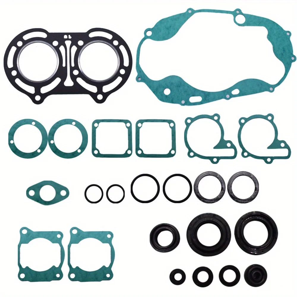 

1987-2006 Gasket Set with Oil Seal Kit Replacement for Yamaha Banshee 350 YFZ350, Without Battery
