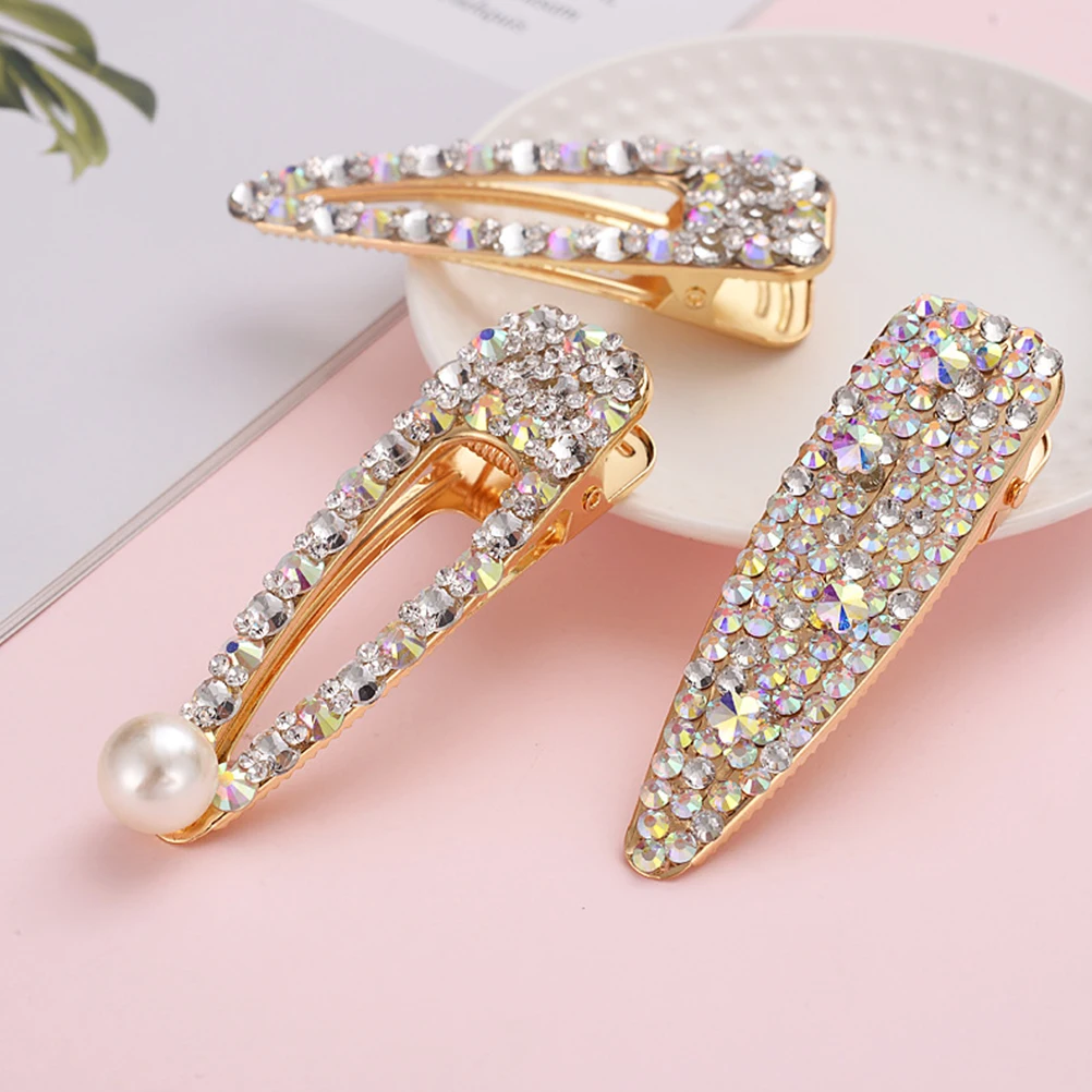 

6pcs Women Pearl Clips Set Gold Silver Color Hairpin Barrette Accessories For Party Birthday Decoration