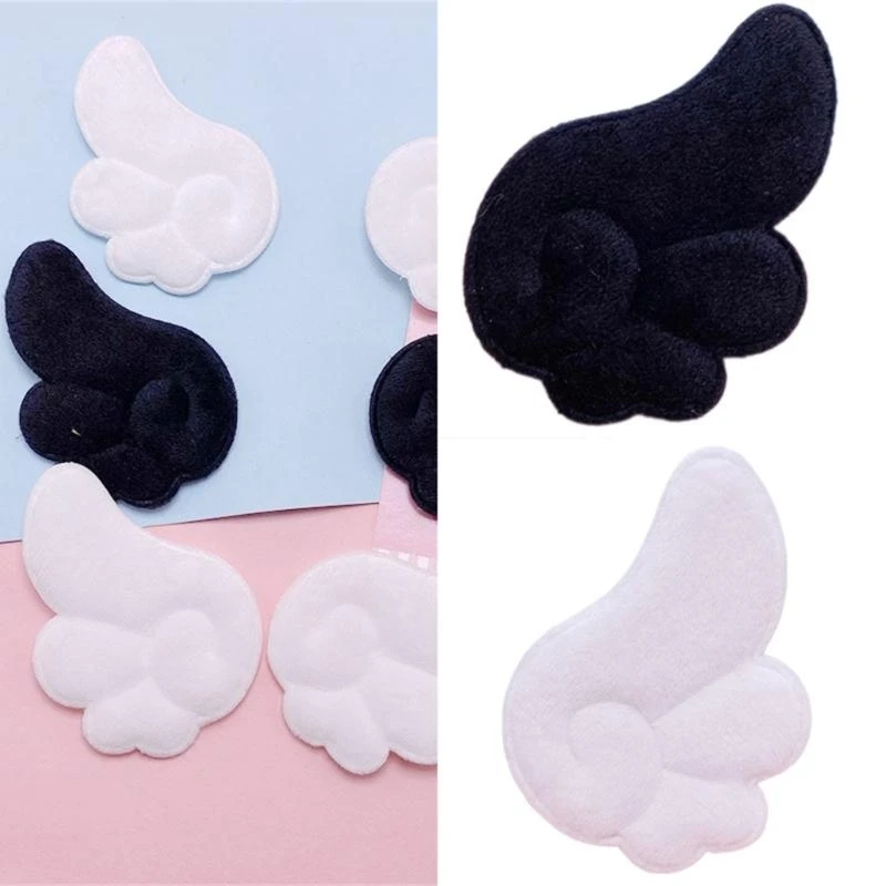 652F Crafts Furry Appliques Hairpin Handmade Plush Wing Appliques Hair Barrettes Trendy Decors for Hair Clip - Image 6