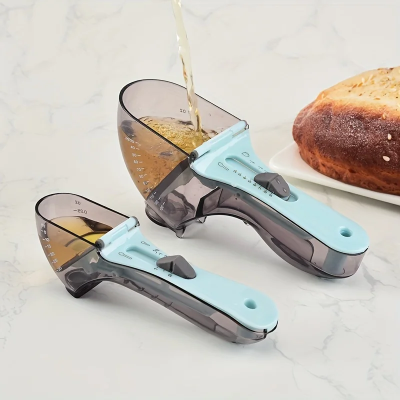 1pc,Large Tablespoon & Small Teaspoon - Metric ML, Oz and Cup - Easy and Accurate Measurements for Cooking and Baking