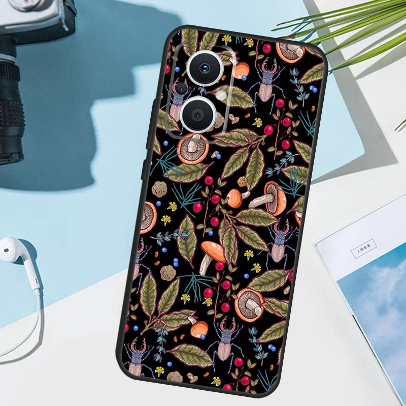غطاء غابة الفطر لهاتف OPPO Reno 12 F 13F 14F 11F 10 11 13 14 Pro 7 8 Lite OPPO Find X9 X5 X6 X8 Pro #3