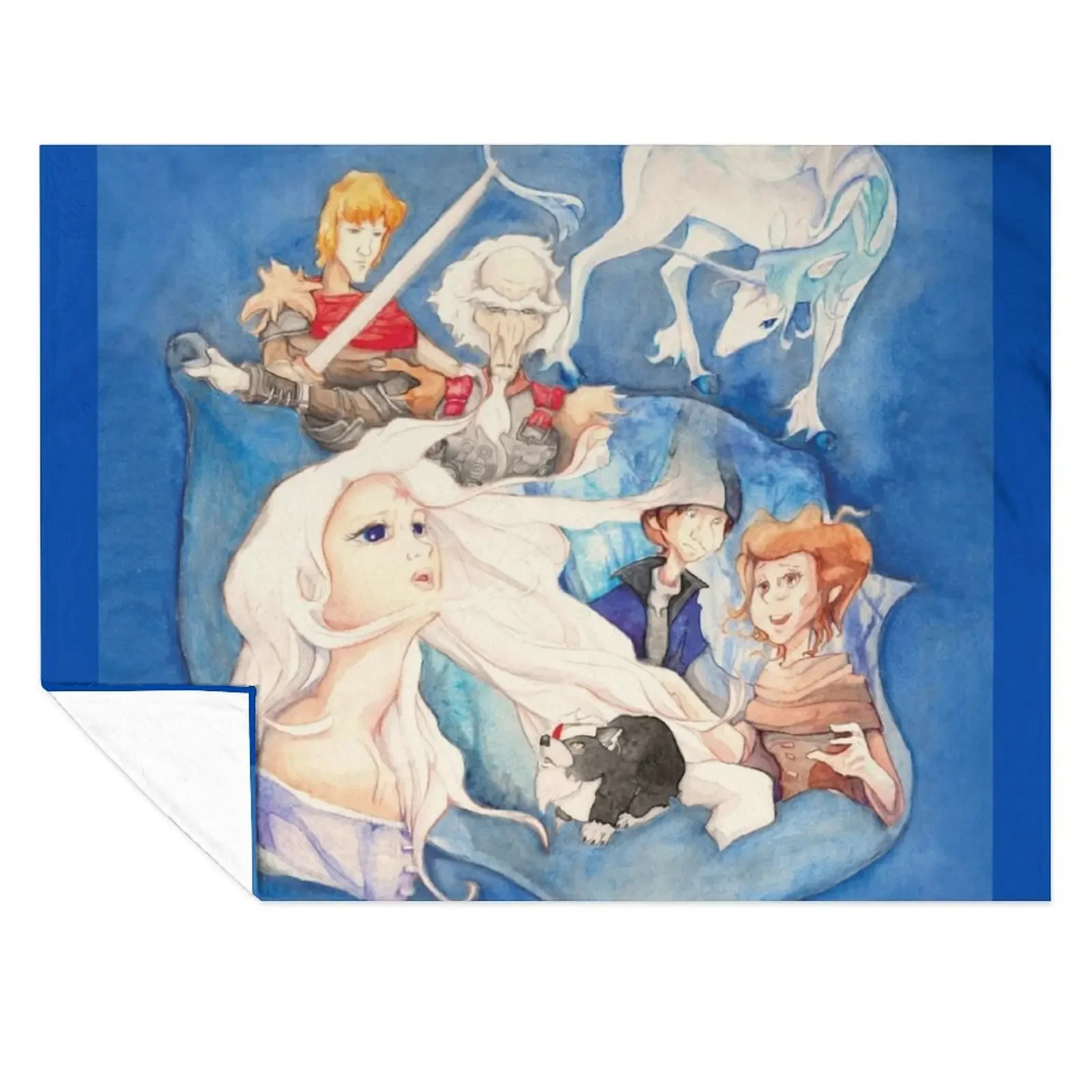

Reflections The Last Unicorn Throw Blanket Plush Luxury Designer Cute Plaid Blankets