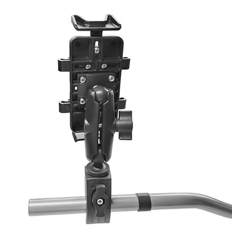 Placa adaptadora metal para montagem soquete esférico padrão 25 mm/ 1 polegada, estrutura sólida, bola borracha