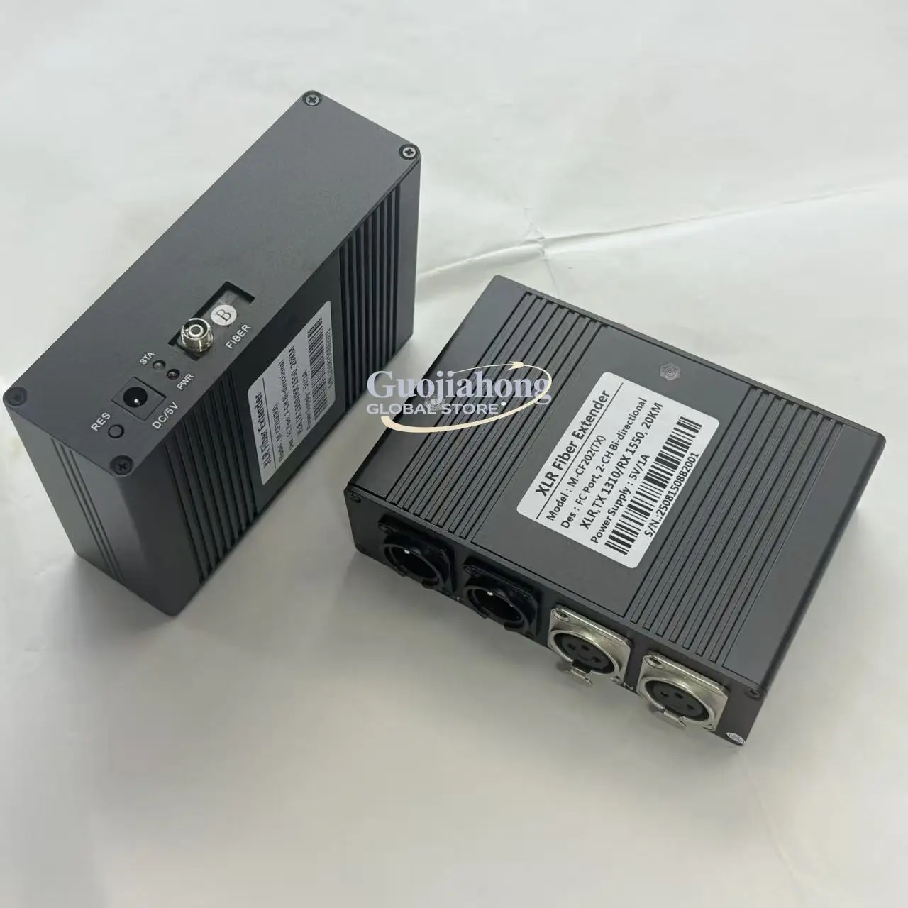 Mutual XLR XLR Extender, Microphone Audio Transceiver Fiber XLR Extender Broadcast