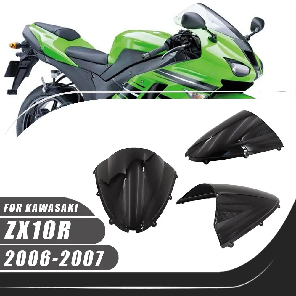 

For Kawasaki Ninja ZX10R 2006 2007 ZX-10R Motorcycle ABS Windshield Windscreen Wind Deflector