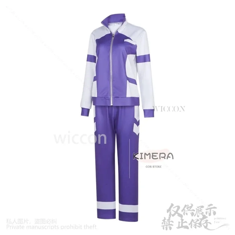 

asdh8@Anime Cosplay Oguri Cap Pretty Anime Derby Cosplay Costume Purple Running Uniform Sportswear Coat Pants Wig Furry Earwear