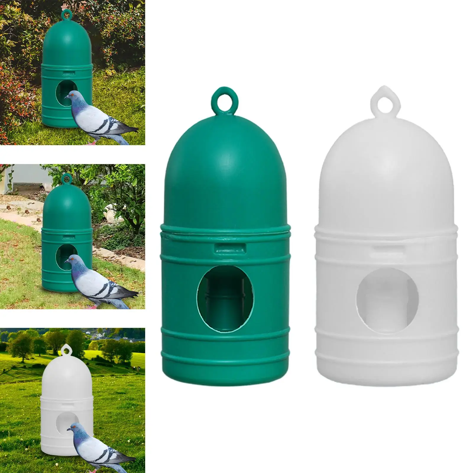 Parrot Water Dispenser with Handle Breeding Pigeon Drinker Waterer Bird Automatic Feeder for Parakeet Ducks Chicks Poultry Cage