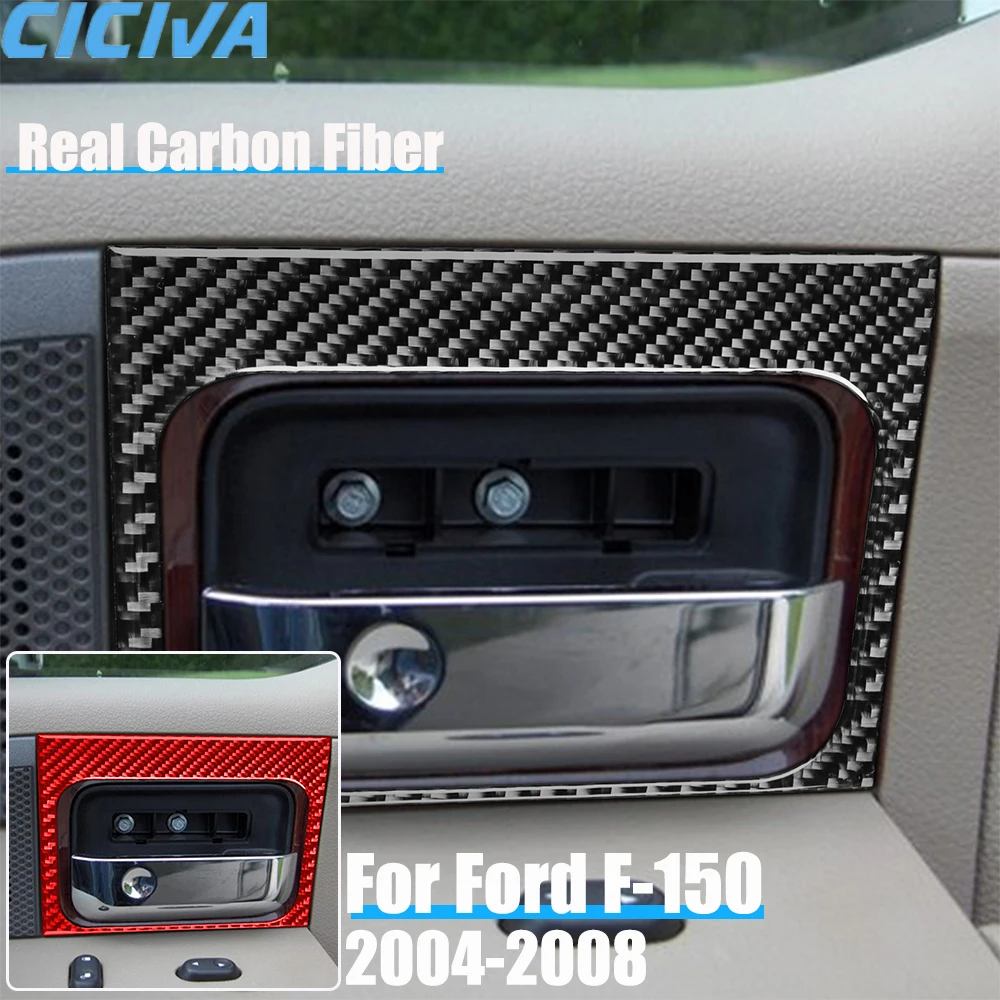 

Real Carbon Fiber Car Accessories Door Handle Frame Panel Trim Cover Soft Sticker For Ford F150 FX4 2004 2005 2006 2007 2008