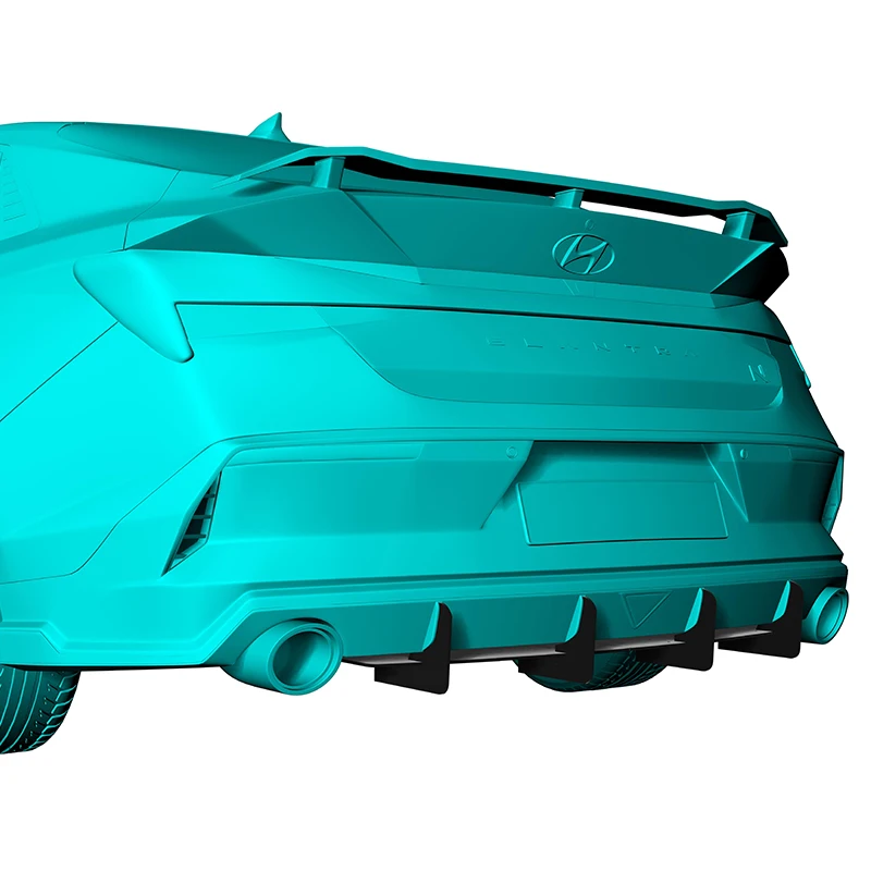 

Использование для Hyundai Elantra N 2024, 2025 год, задний диффузор, бампер, спойлер, сплиттер, комплект кузова, аксессуары