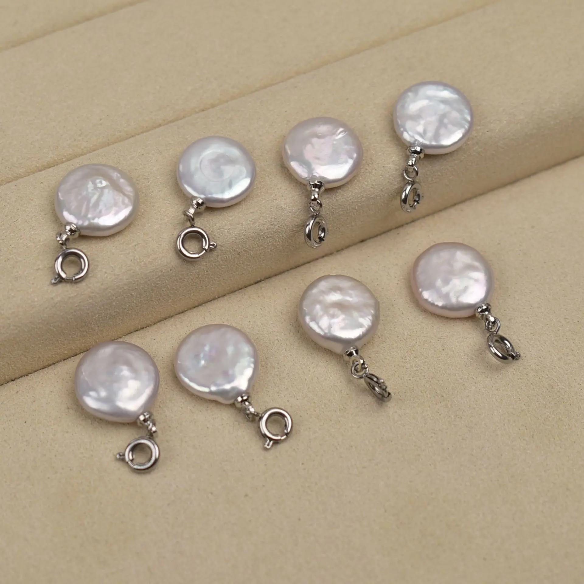 

5 шт. 12 мм жемчужные подвески из пресноводного жемчуга в стиле барокко, с пружинным замком, аксессуары для изготовления серег и маленьких кулонов, подарок