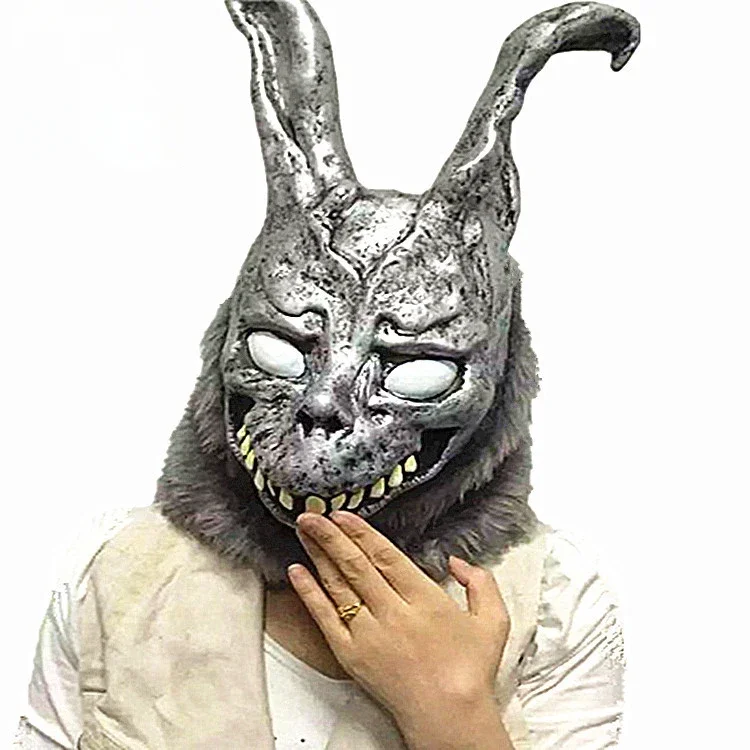 Illusion Evil Silver Rabbits Headgear Masks Angry Rabbit Mask Death Bar Party COS Performance Rabbit Head Cover Masque Rabbit