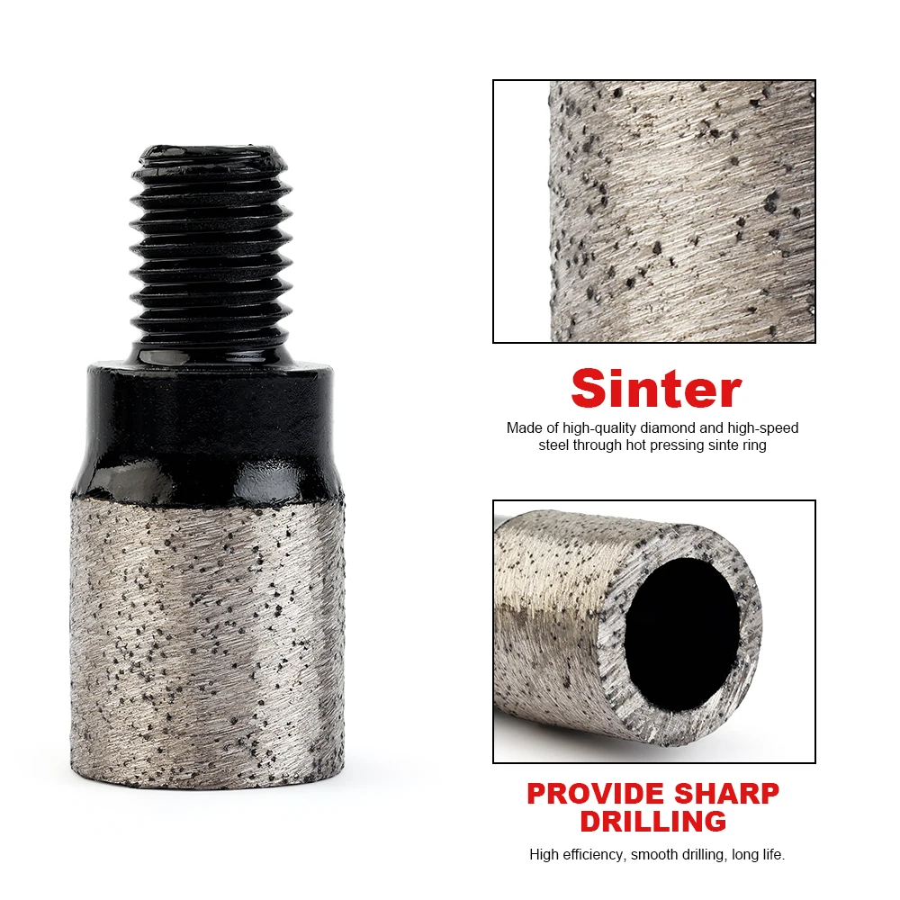 Black sharpness type diamond wizard bit for grinding granite and marble