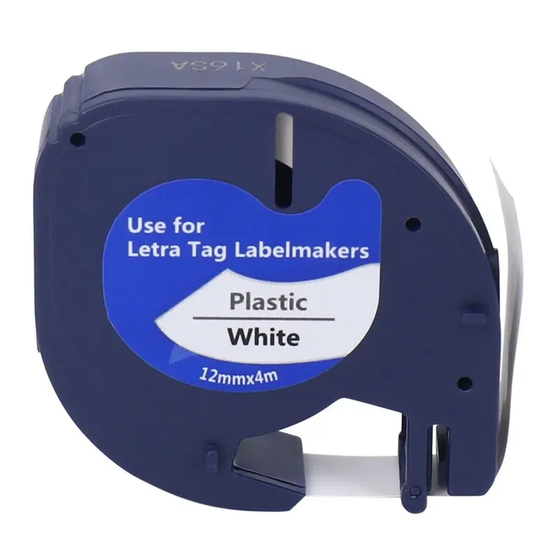 60Pcs Letratag Refills Label Tapes Label Maker For Dymo 91331White 4M X 12Mm Label Printer For Dymo Label Maker