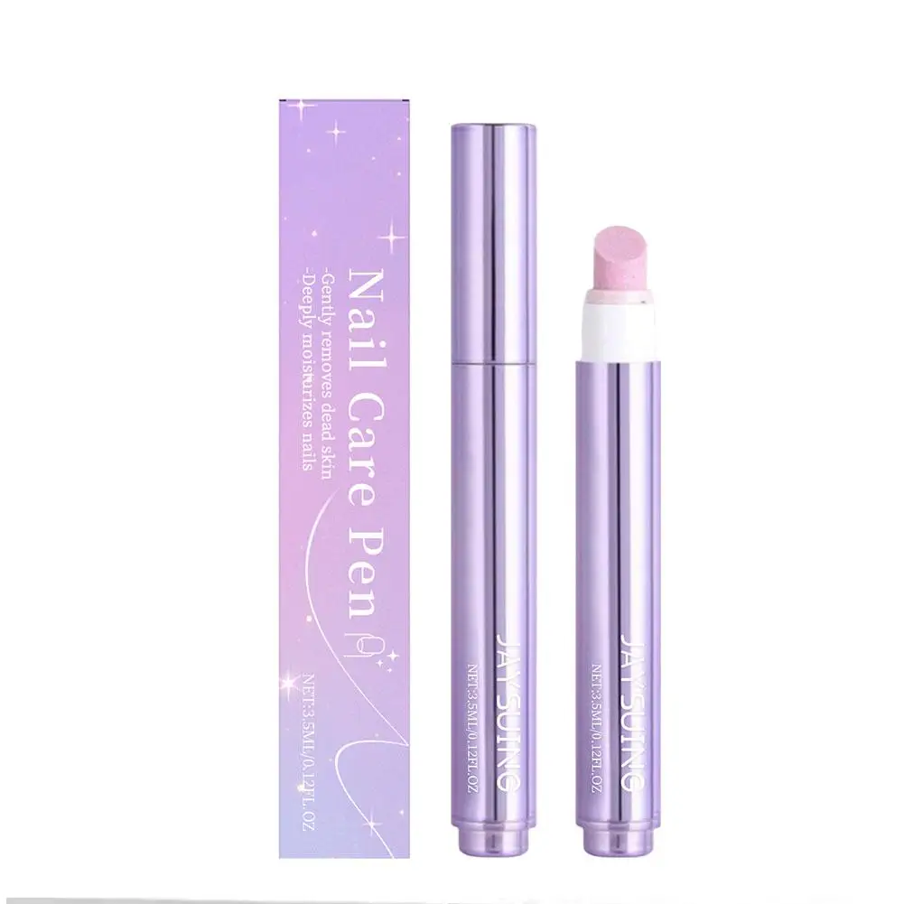 Nail Cuticle Remover Pen, 2-In-1 Cuticle Oil Pen Cuticle Pusher Nail Oil Pen With Ceramic Tip For Hangnails, Dry & Damaged Nail