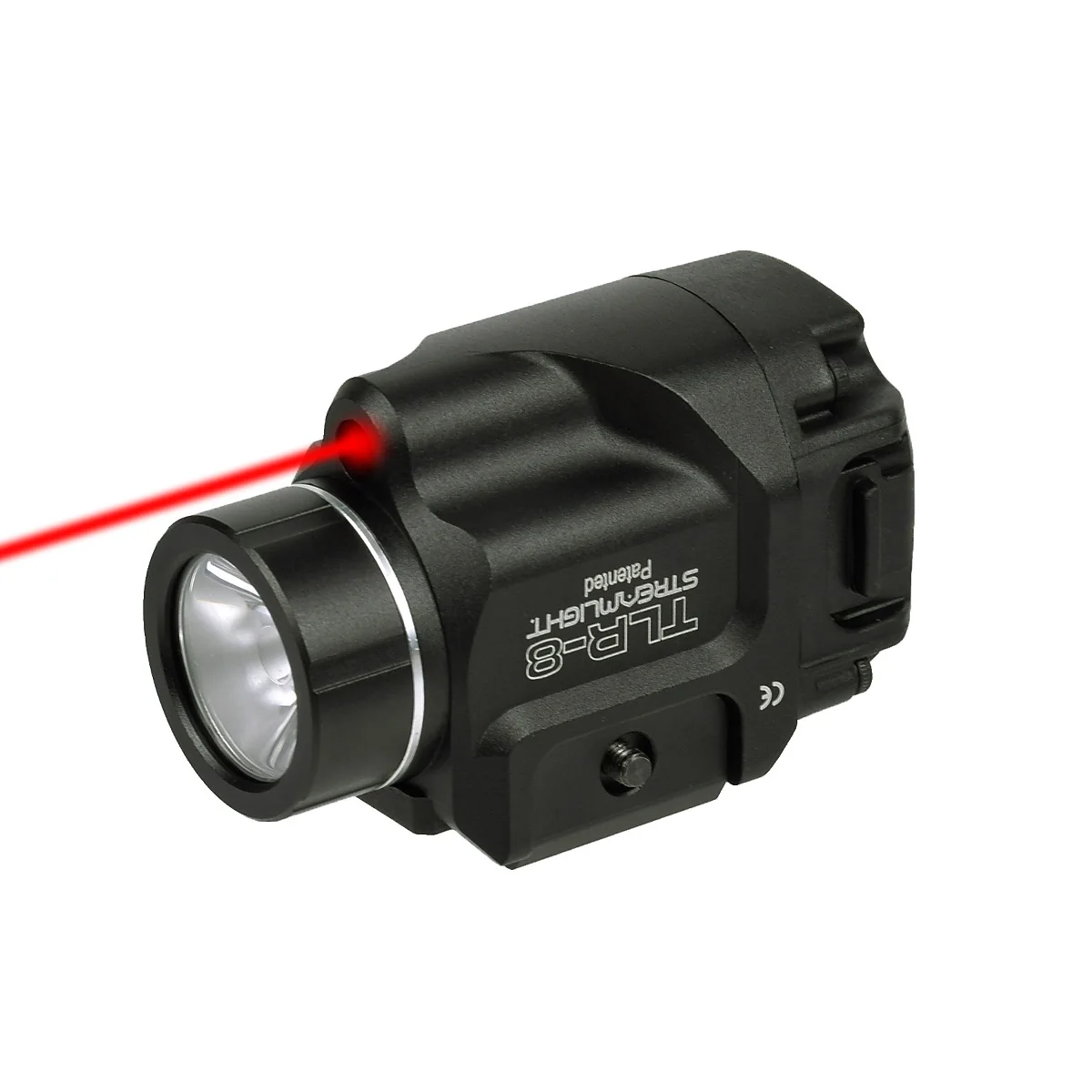 Taktyczny celownik taktyczny TR8 TR7 TR1 TR4 LED do broni Scout Red Laser Sight do pistoletu Glock HK USD 1911, latarka stroboskopowa, karabin