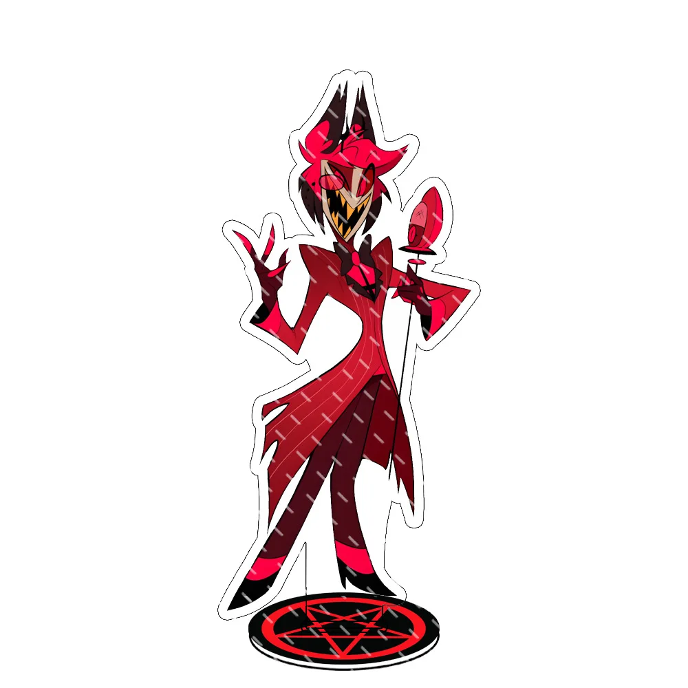 Hazbin Hotel Anime Figure Acrylic Stand Model Plate 1pc Alastor Desk Decor Standing Sign Game Fans Gift Ornaments Stand Model