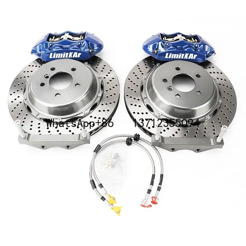 

Racing GT4 4pot Brake Caliper Rear Kit with 345/380mm Rotor Disc and Brake Pad for Honda VW Audi BMW Toyota