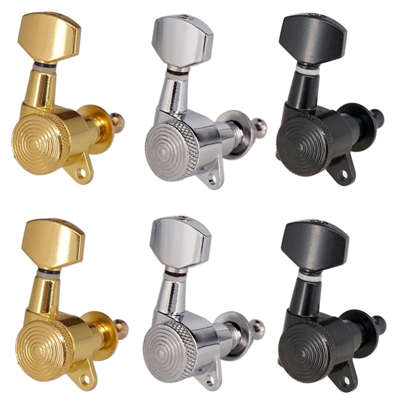 B48B-Locked String Tuning Pegs Key Tuners Machine Heads For Acoustic Electric Guitar Lock Schaller Style