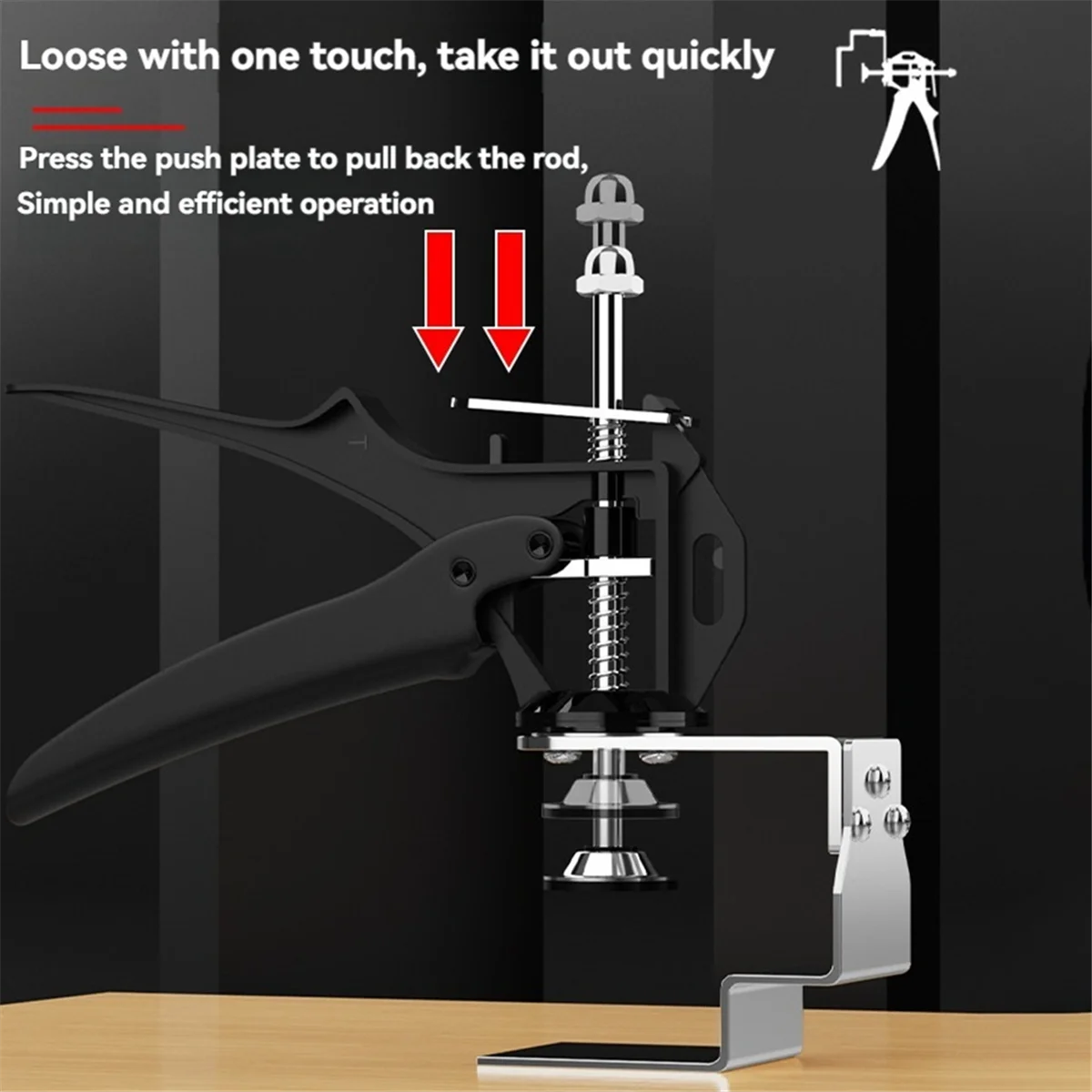 

New 2pcs Drawer Front Installation Clamps,Cabinet Door Clamp Hardware Jig,Multi-Adjustable Drawer Panel Fixing Clamp