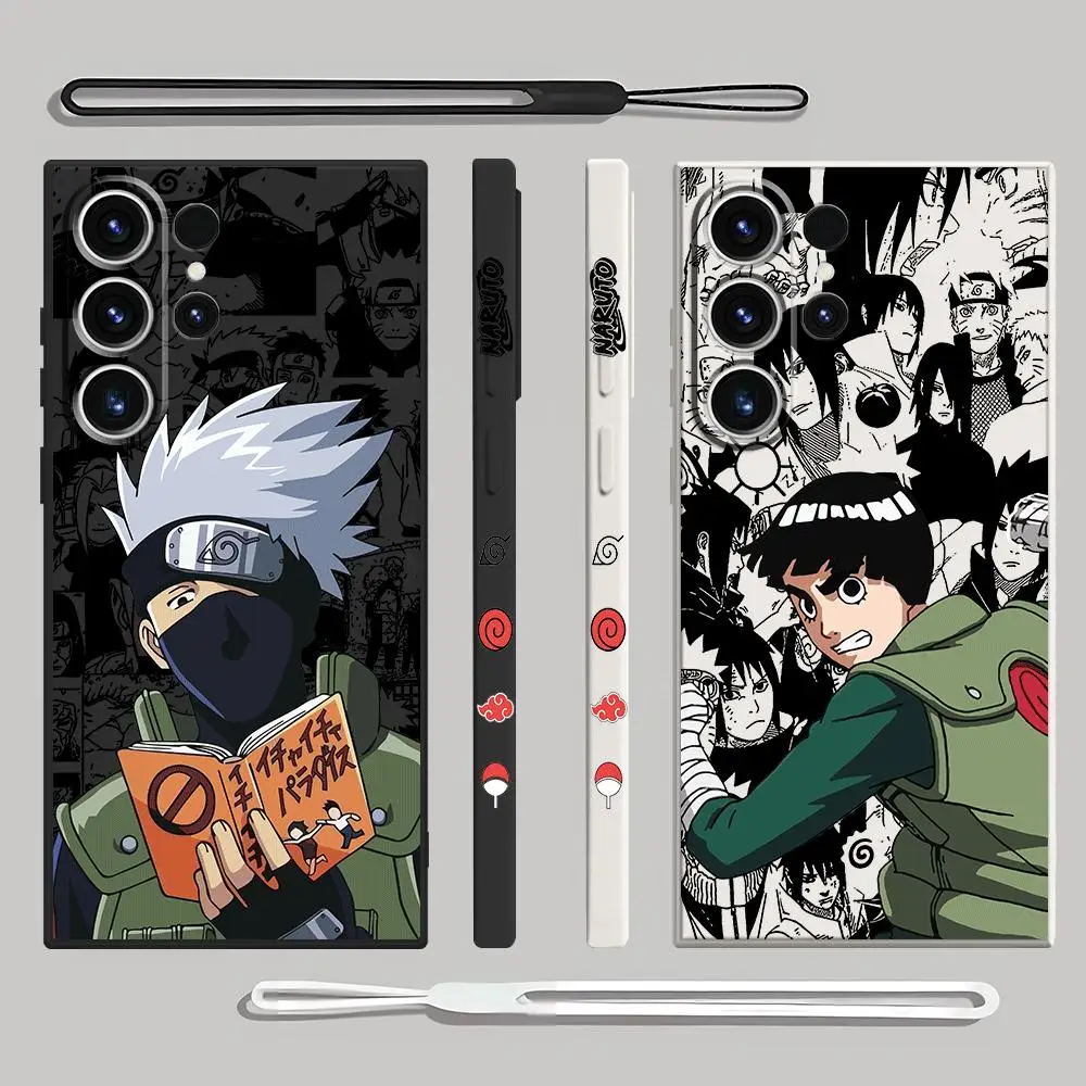 N-Narutos Kakashi Lee Phone Case for Samsung Galaxy S24 S23 Ultra S22 S21 Plus S20 FE Matte Shockproof Armor Cover