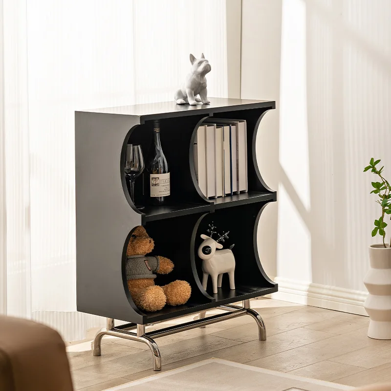 

Modern simple bedside table, living room home storage cabinet, Nordic ins style locker, stainless steel creative dining side cab