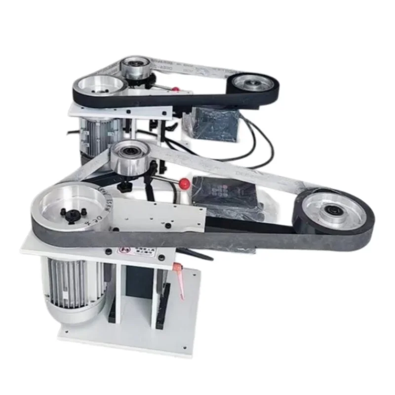 Vertical Belt Sander Implement Adjustable Angle Metal Belt Grinding Equipment for Workpiece Surface Polishing Processing Tasks