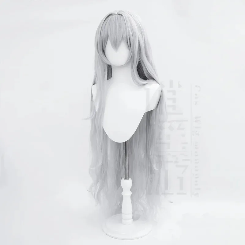 

Shinano Косплей Парик Игра Azur Lane Женский Термостойкий Синтетический Серый Парик Косплей Shinano Косплей 115 см Серебристо-Серые Волосы