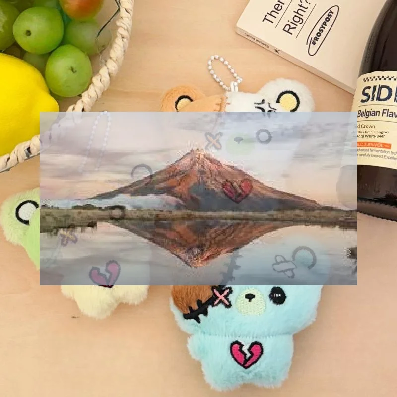 

1 шт. Милый плюшевый брелок-медведь для сумки, ключей от машины, аксессуар, новинка, мультяшный дизайн, для женщин и пар, кавайный подарок