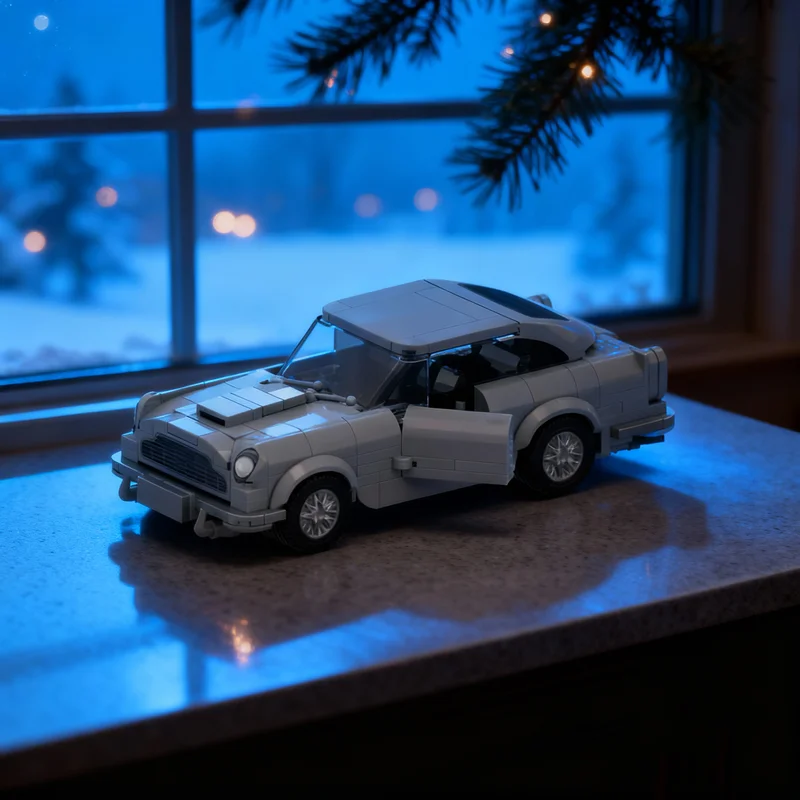 

300 деталей MOC Aston Martin DB5: Полностью собранная модель City Champions, конструктор, креативный подарок, коллекционный декор, премиум-класс для детей