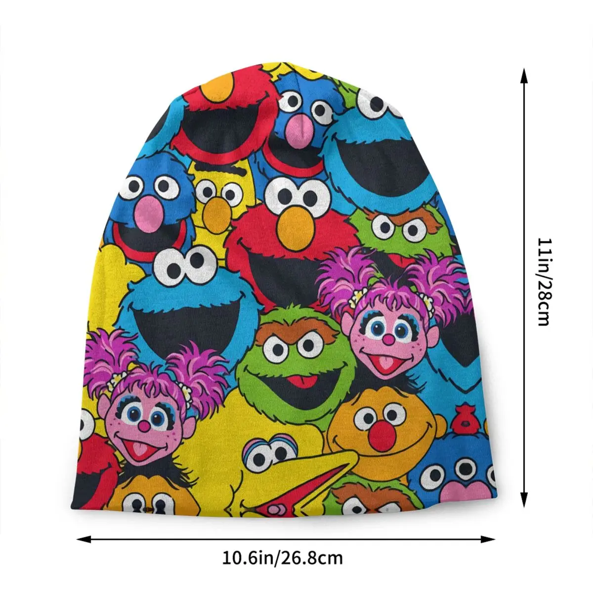 Sesame Street Cookie Monster Bonnet Hats Street Knitting Hat For Men Women Autumn Winter Warm Happy Elmo Skullies Beanies Caps