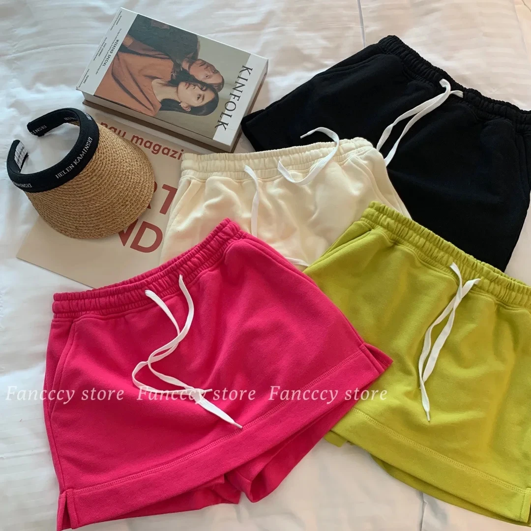 أزياء المرأة السراويل التنانير عالية الخصر الإناث Skort الصلبة #1