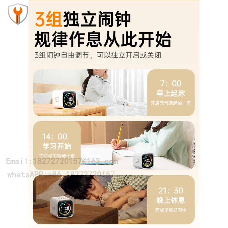 Educational Study Timer TK3 4-in-1 Rotating Design Visual Countdown for Kids Classroom Learning Aid