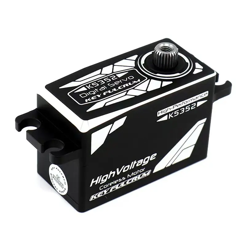 

KeyFulcrum KF K5352 low profile servo Metal gear Casing 14kg 0.05sec 6-8.4V digital HV high speed Short-Body 1/10 RC car