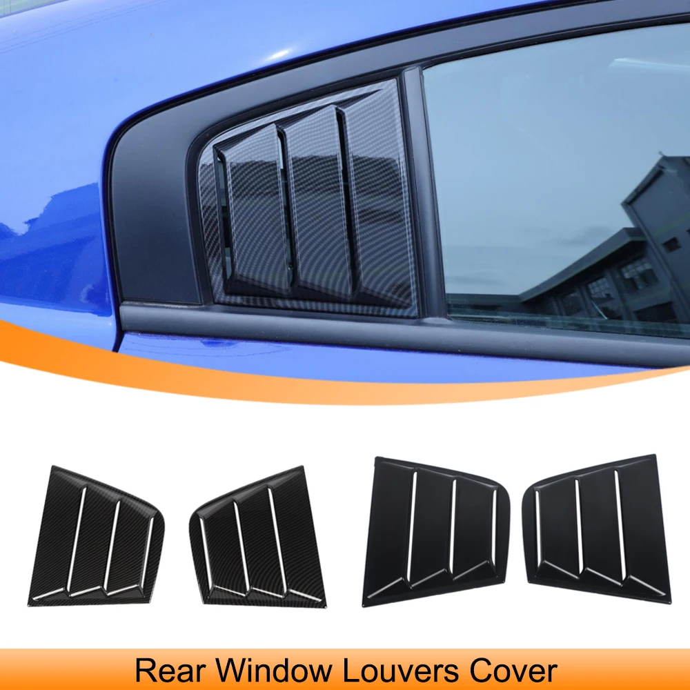

Car Rear Window Louvers Decoration Trim Shutter Vent Scoop Blind Shade Cover for Dodge Charger 2015-2025 Exterior Accessories
