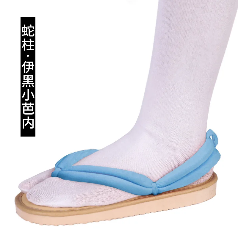 NONE 1 Paar Anime Kinderspion Kalligraphie Tanjiro Nezuko Zenitsu Giyu Shinobu Kyoujuro Muichiro Mitsuri Sandalen Geta Clogs Flip Flops 3