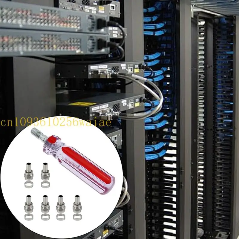 652F 동축 케이블 F 타입 도구 및 고주파 신호 전송 성능에 최적화 된 5F 커넥터 키트