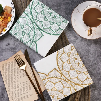 20pcs/P 33*33cm New Colourful Paper Napkins Arabian Exotic Printed Napkins Party Decoration Paper Placemats DIY Tissue Paper