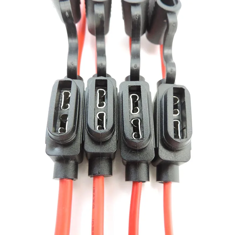 Auto Car Blade Inline Types Fuse Waterproof Hrproof Holder Case Motor Tap Blow Blo 16/14/12/10AWG Wire Cutoff Switch Socket w28