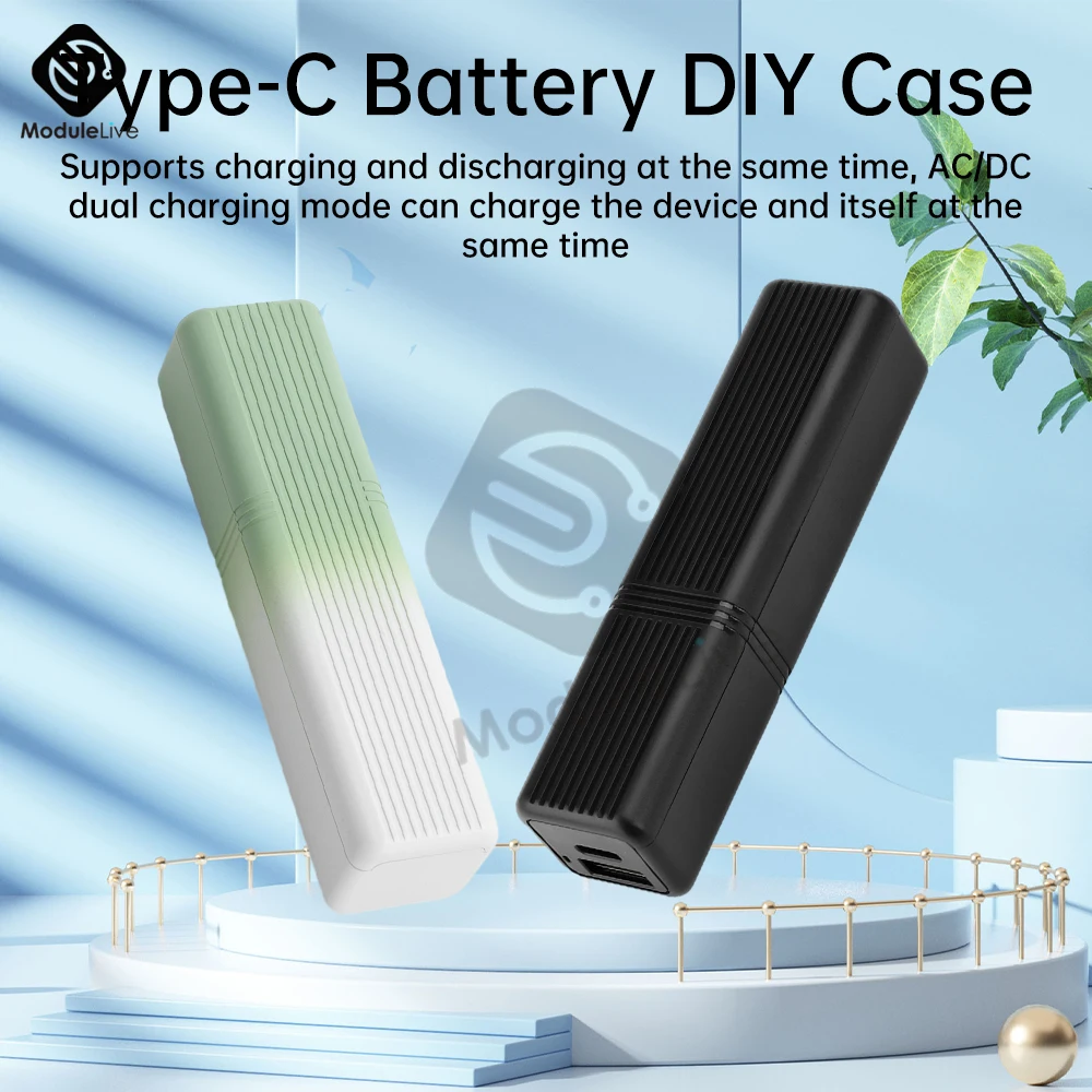 

1PCS Portable Multicolor USB 5V/10W Power Bank Case 21700 Suite Battery External DIY Charge Box Kit for Smart Phones
