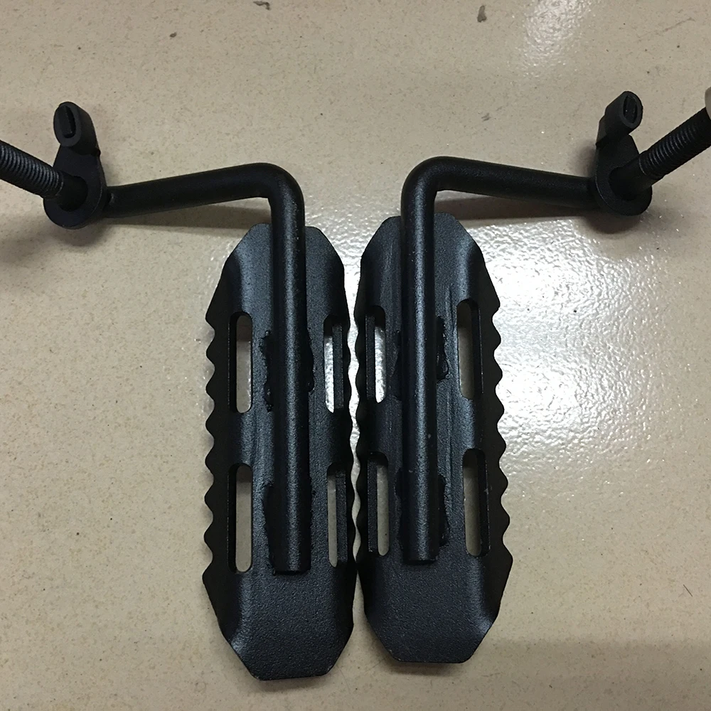 SXMA J173 Foot Pegs Solid Steel Black Foot Rest Kick Panel, Front Foot Pegs Foot Rest for Jeep JK for Wrangler 2007-2017