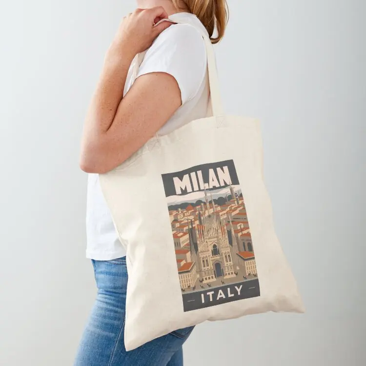 A Vintage Travel Art of Milan - Italy Tote Bag