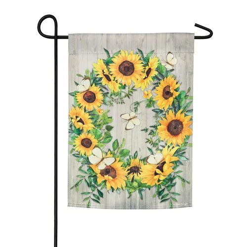 Sunflower Wreath Garden Flag!  Make an offer! VVL YYX EEZ