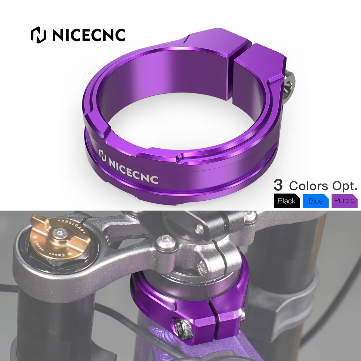 

NiceCNC For Sur-Ron Surron Light Bee X S L1E Segway X160 X260 Reinforced Head Tube Frame Brace Frame Clamp Electric Dirt Bike