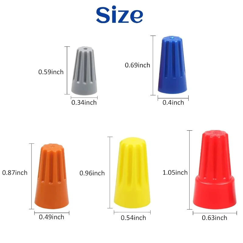 228pcs Spring Wire Connector Assortment Portable Quick Twist Nut Wire Caps for Electrical Wiring and Repair Projects