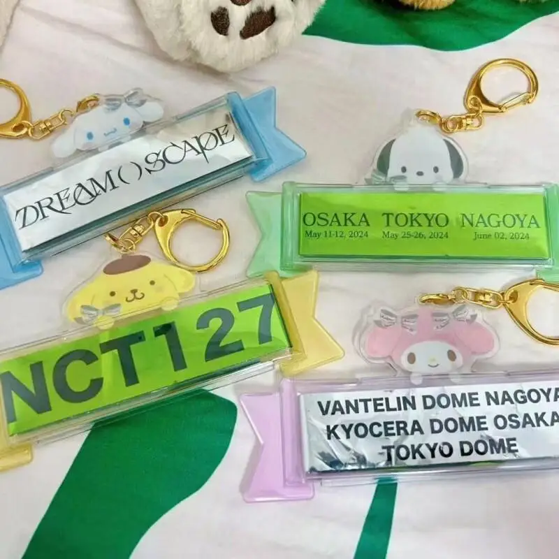 

Набор для хранения и защиты лент с символикой Sanrio: мультяшный брелок-подвеска для фанатов, для концертов и коллекционирования
