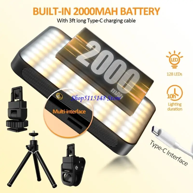 Đèn pin từ tính thuận tiện F3MA với nhiệt độ màu có thể điều chỉnh và bóng đèn LED ấm nhựa cho ảnh & các cuộc họp