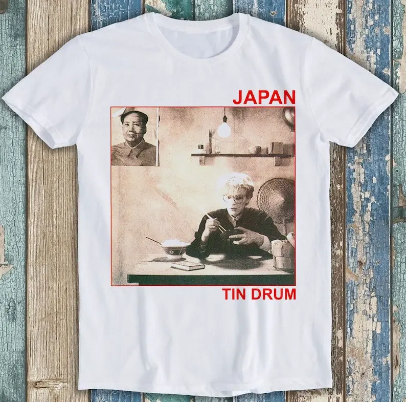 

Japan Sylvian Tin Drum 80s Music Synth Limited Edition Best Seller Funny Meme Top Gift Tee T Shirt P1581